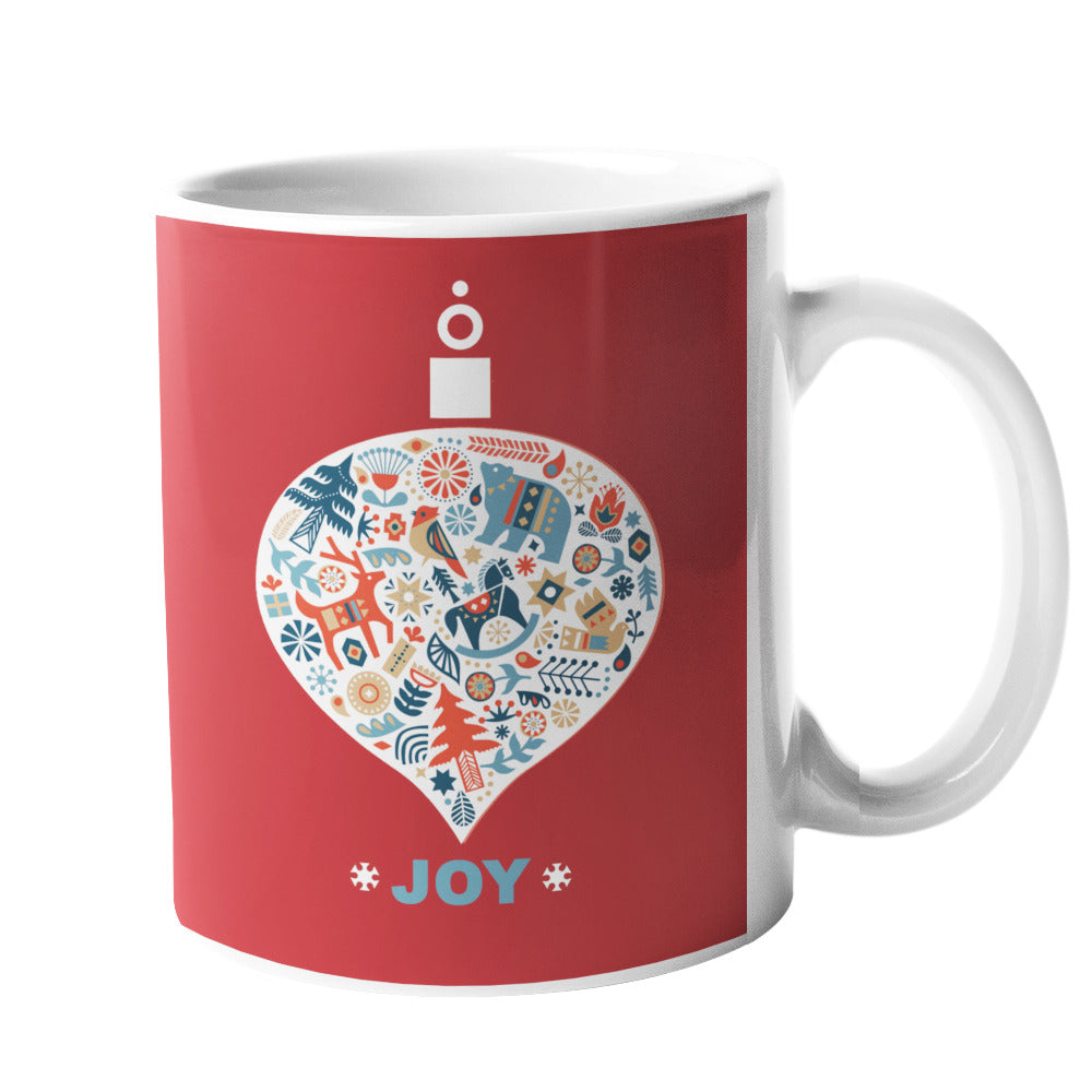 'PEACE', 'LOVE', 'JOY' Christmas Gift Coffee Mugs Set