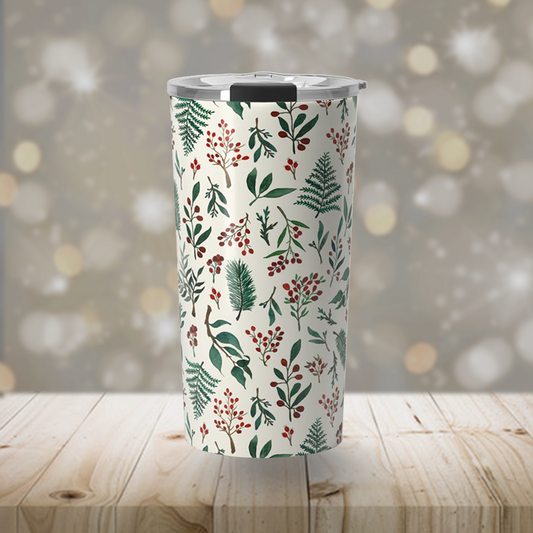 Christmas Berries Travel Mug