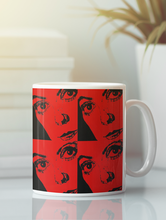 Portrait of Catherine Deneuve Modern Pop Art Mug