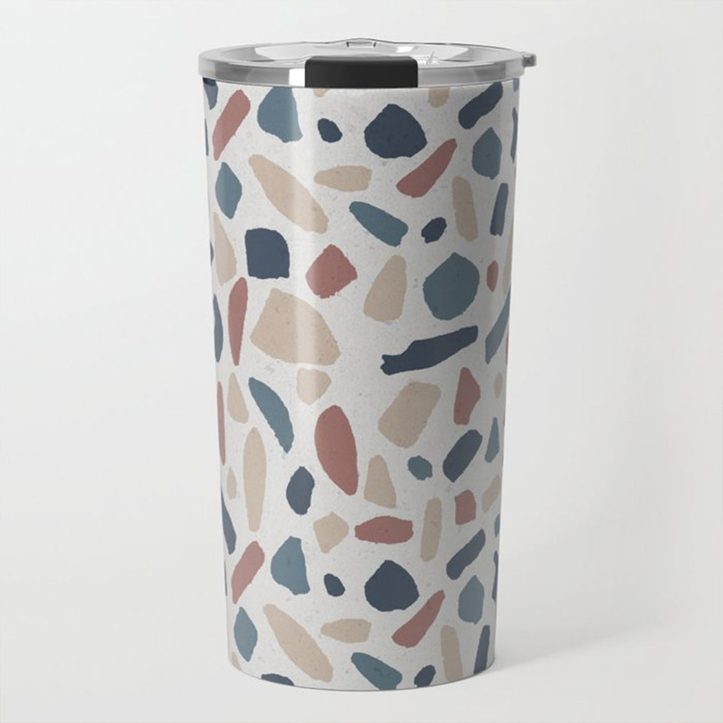 Monarchs-Cool Terrazzo Travel Coffee Mug