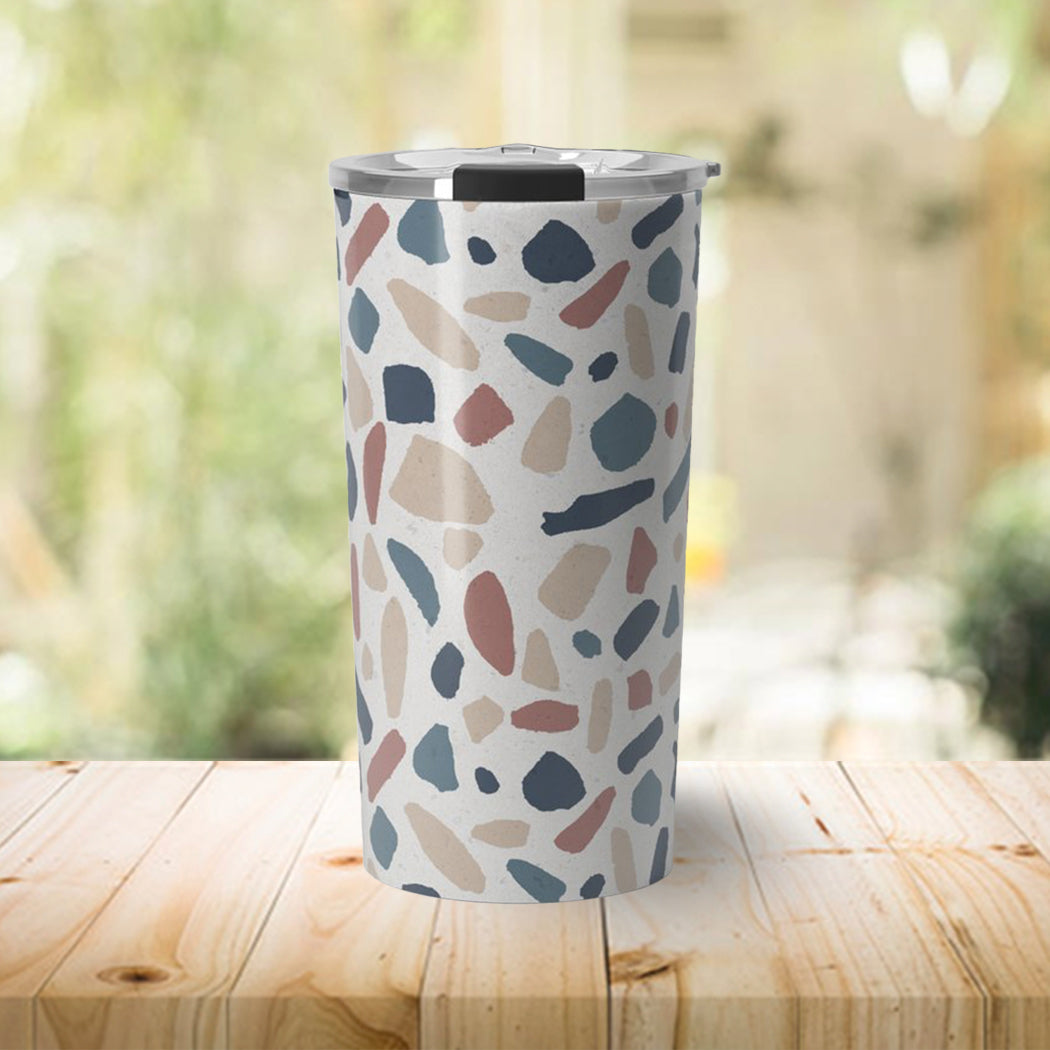 Monarchs-Cool Terrazzo Travel Coffee Mug