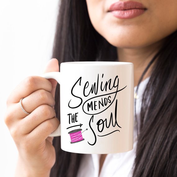 Monarchs- Sewing Mends The Soul Mug