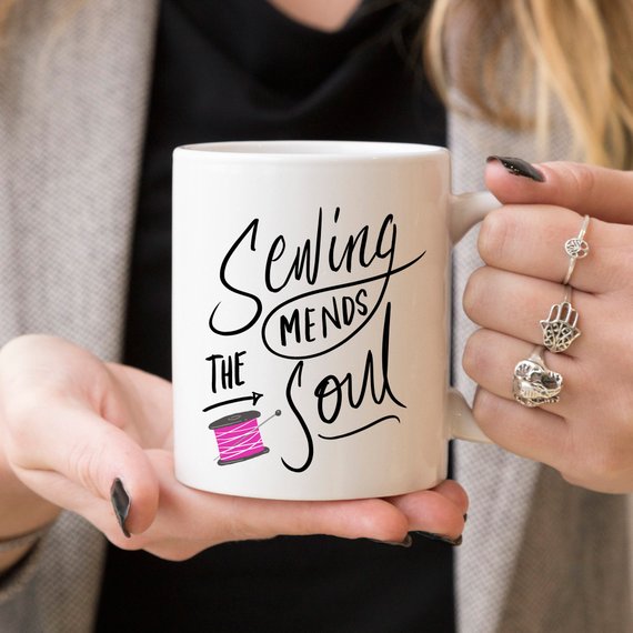 Monarchs- Sewing Mends The Soul Mug