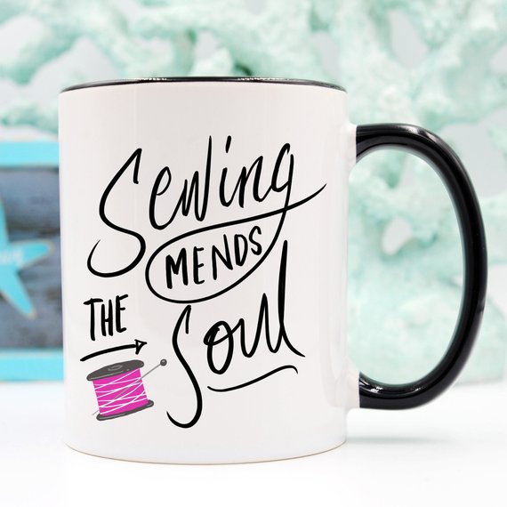 Monarchs- Sewing Mends The Soul Mug